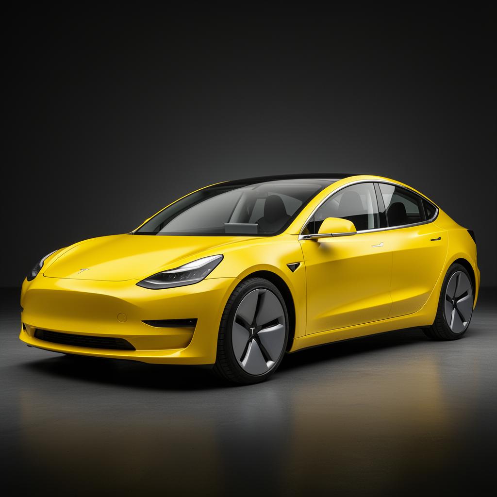 Tesla Model 3 with color change wrap